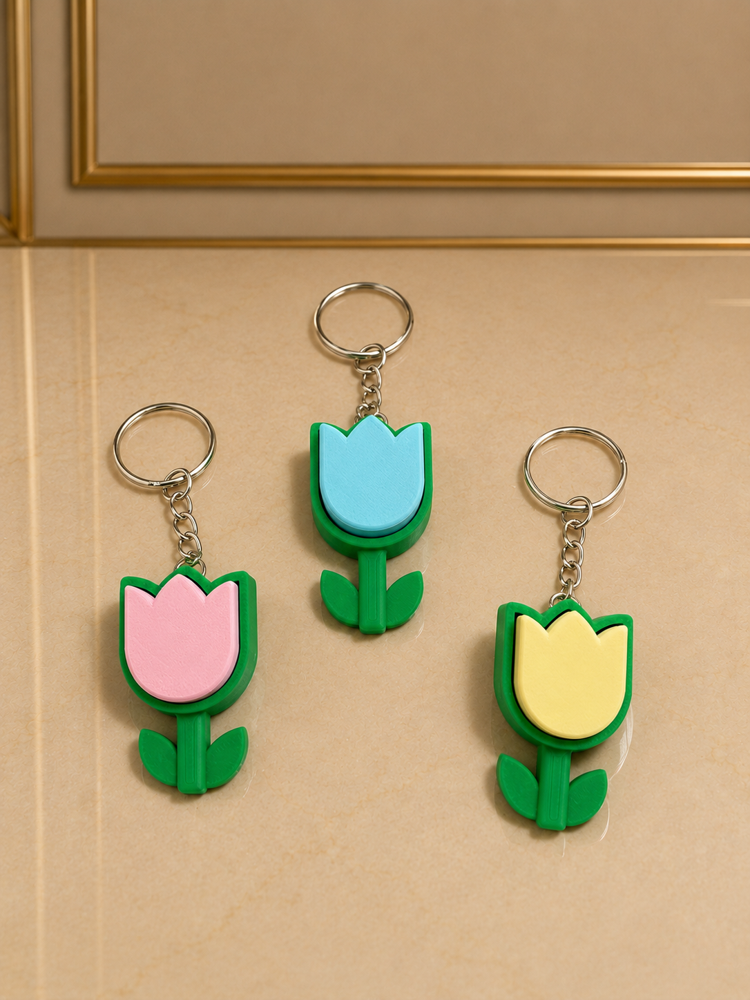 Tulip Clicker Keychain