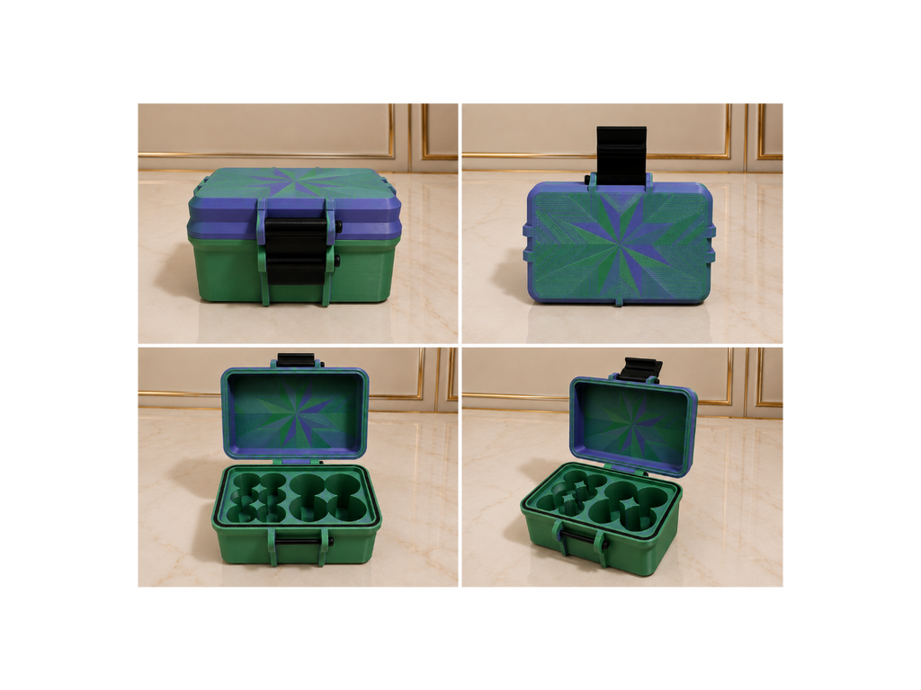 Dual-Size Peptide Vial Storage Case