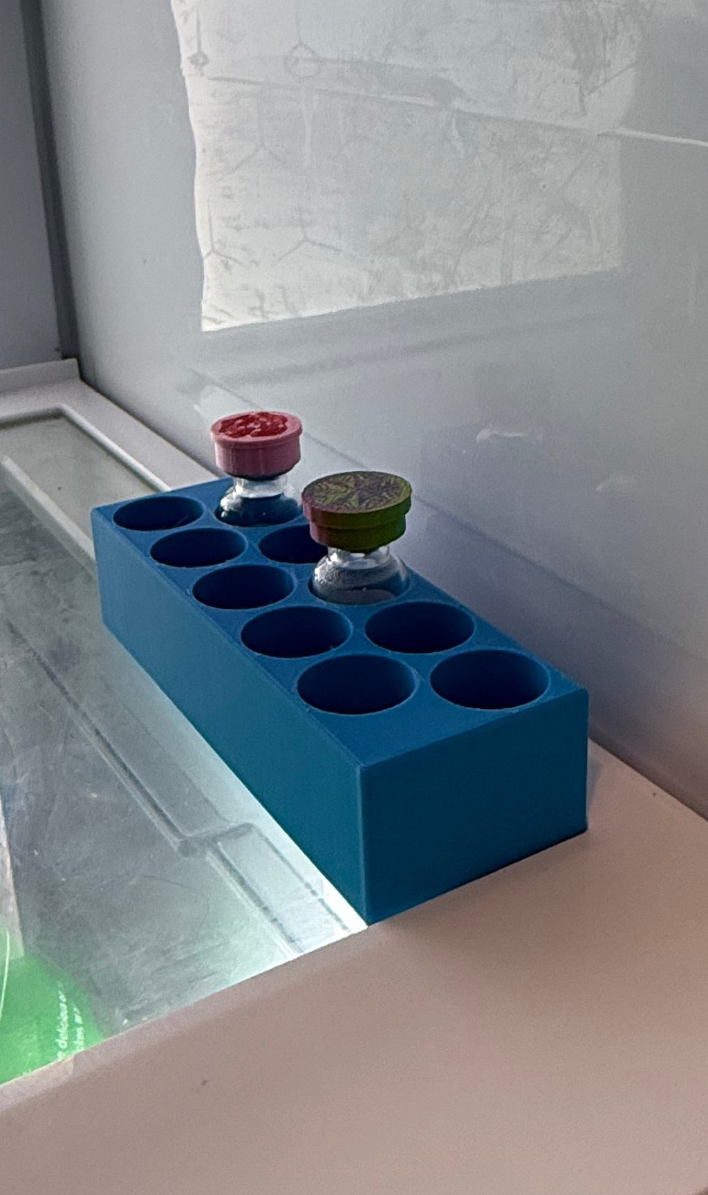 3ml Vial Holder for Refrigerator Storage - Holds 10 vials