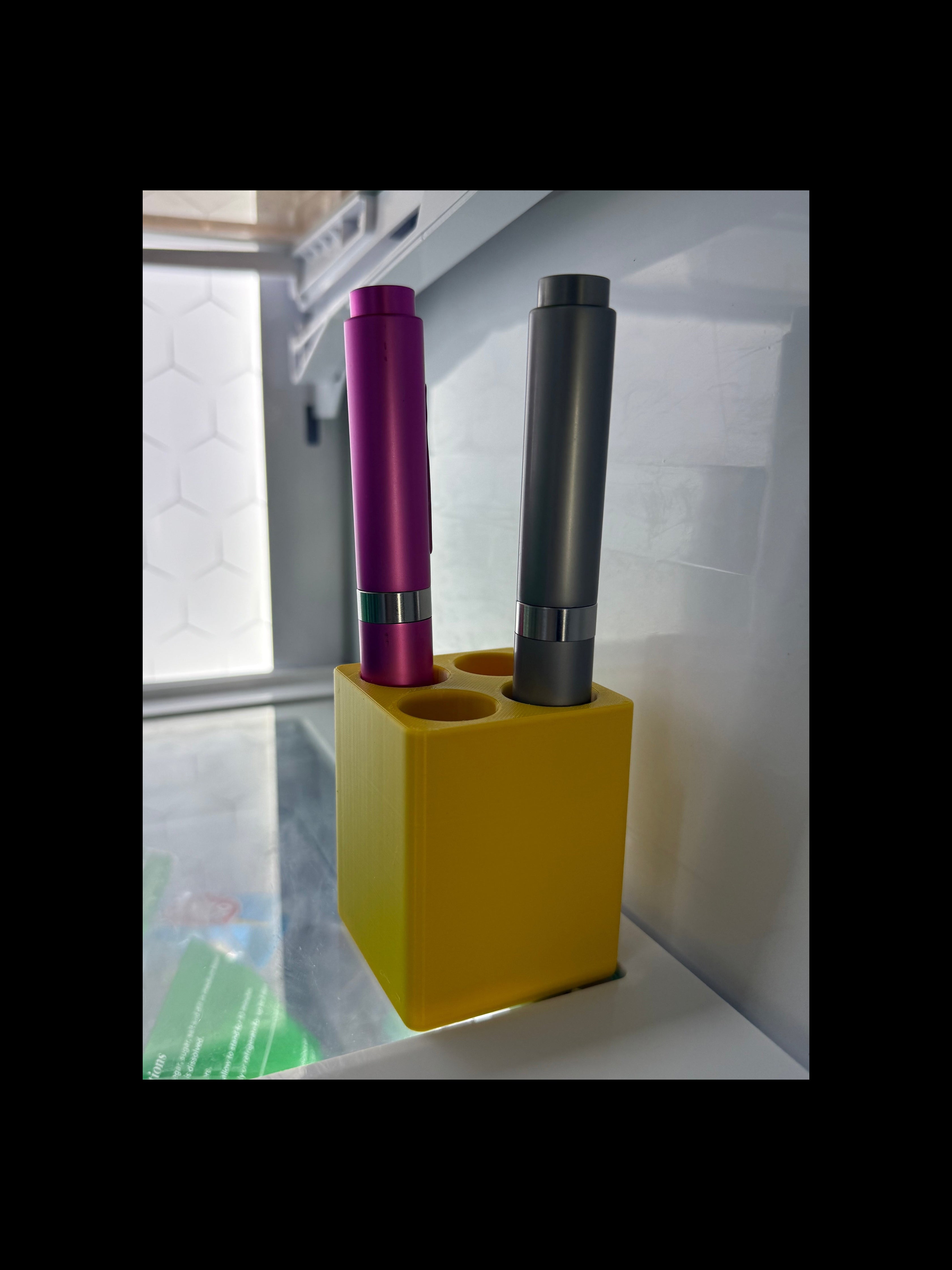 Peptide Pen Holder For Refrigerator - Holds 4 Pens