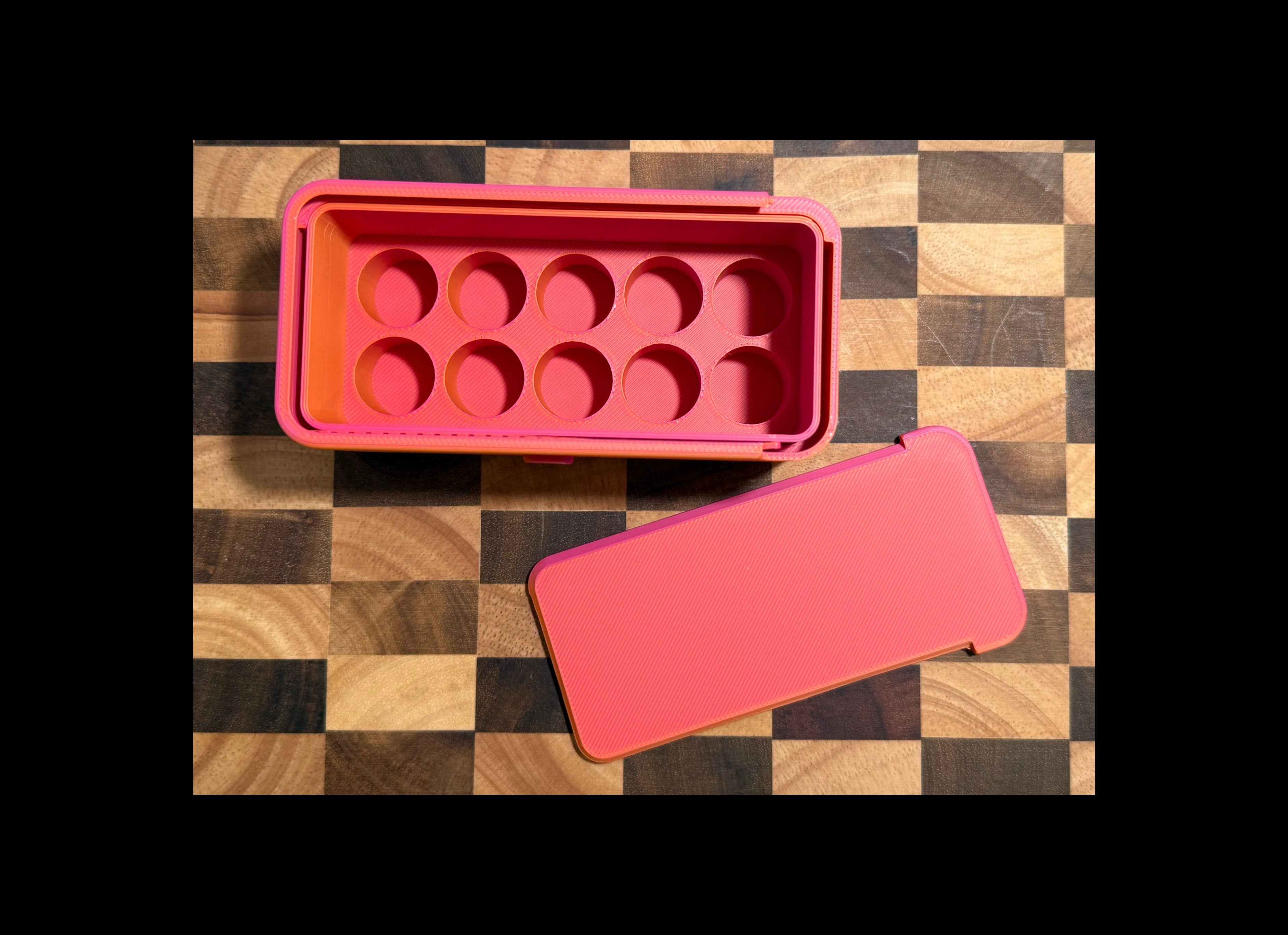 3mL Peptide Vial Slide Lock Storage Box - Holds 10 Vials