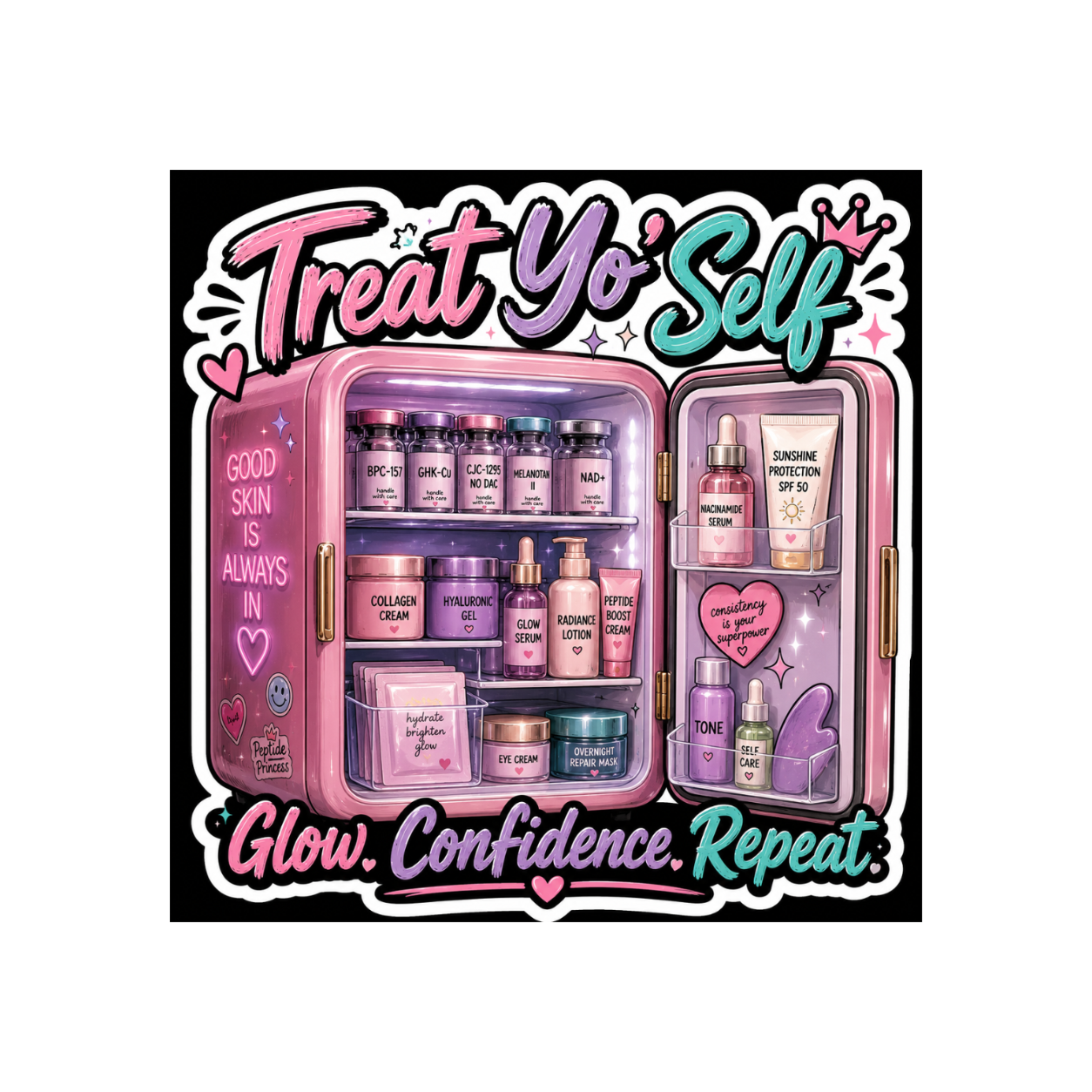 Beauty Fridge Sticker