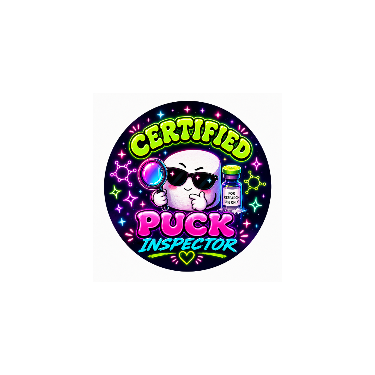 Certified Puck Inspector Sticker