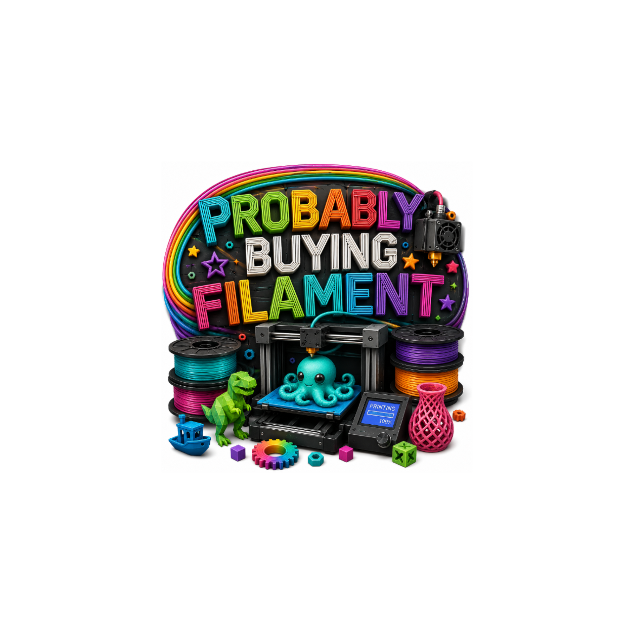 Probably Buying Filament Sticker