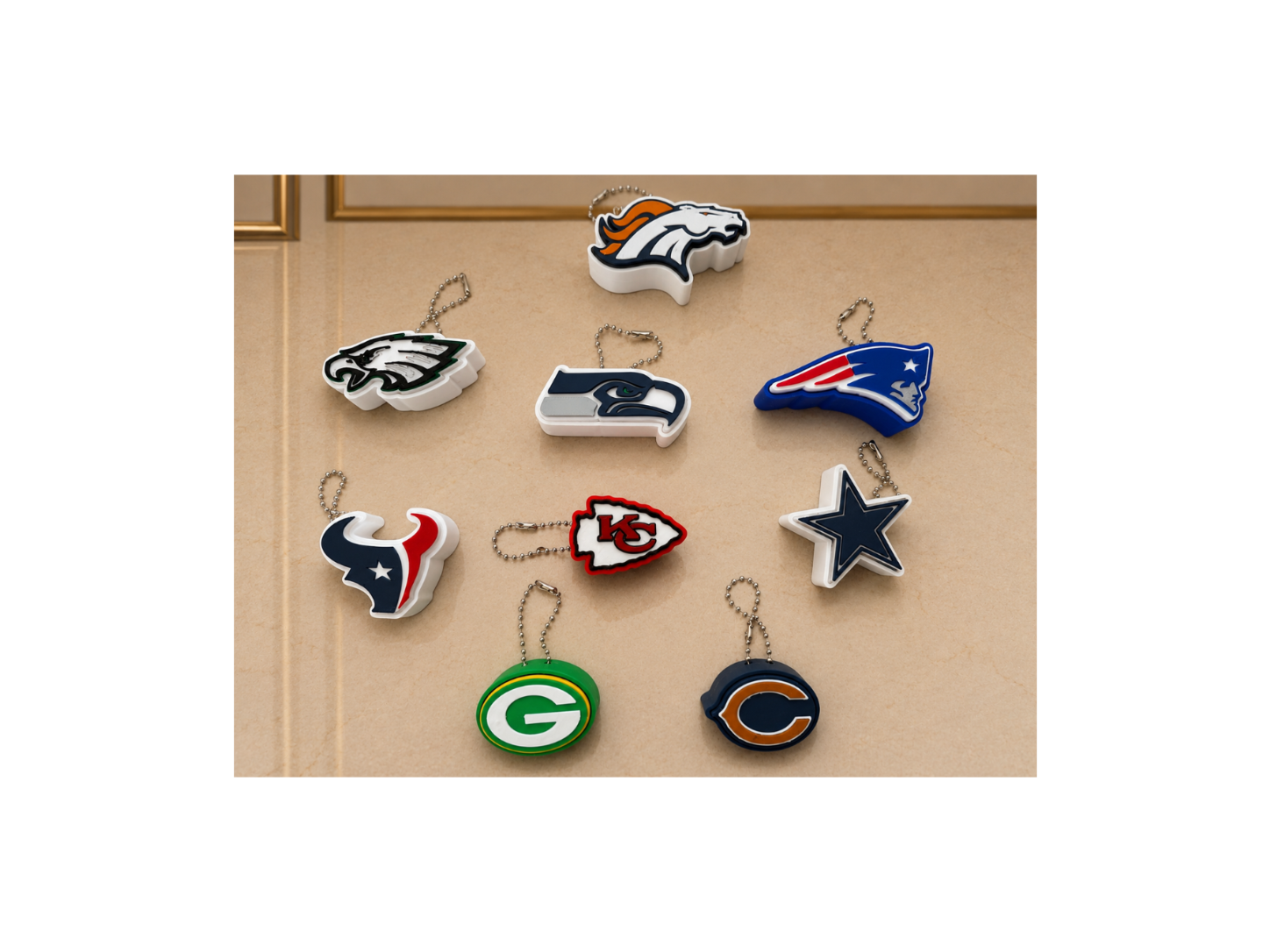 Football Clicker Keychain