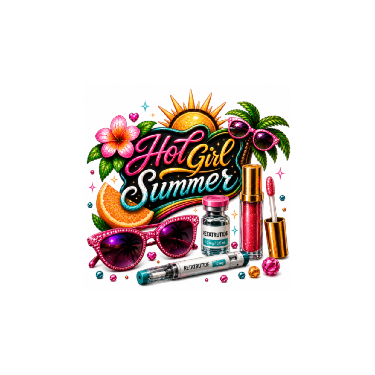 Reta Hot Girl Summer Sticker